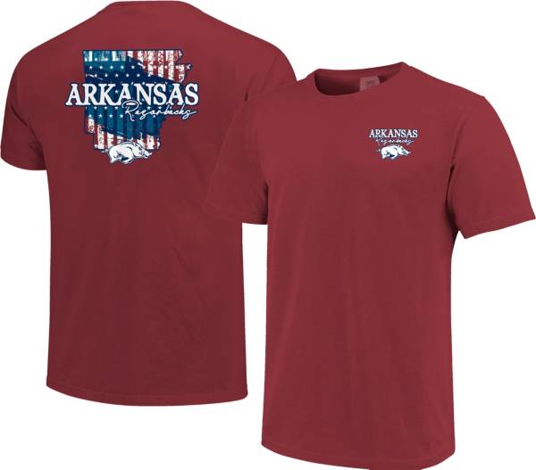 Image One Men's Arkansas Razorbacks Cardinal Stars N Stripes T-Shirt