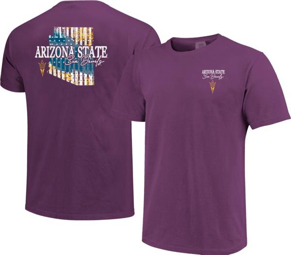 Image One Men's Arizona State Sun Devils Maroon Stars N Stripes T-Shirt