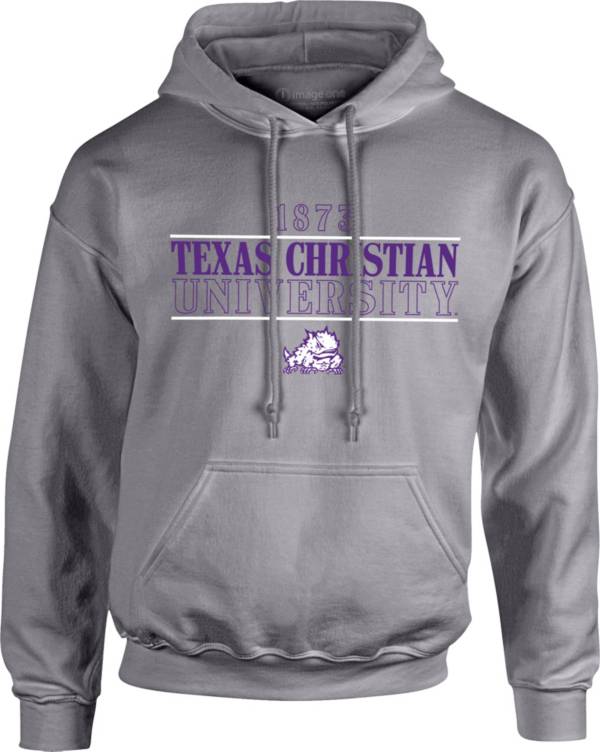 Image One Men's TCU Horned Frogs Grey University Type Hoodie