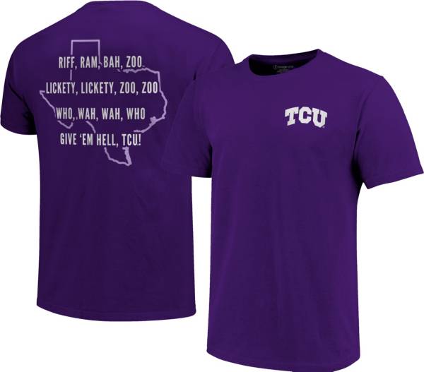 Image One Men's TCU Horned Frogs Purple Fight Song T-Shirt