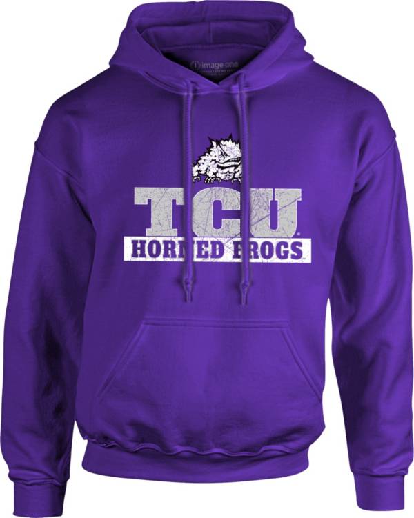 Image One Men's TCU Horned Frogs Purple School Pride Hoodie product image