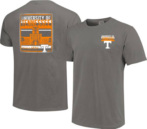Image One Men's Tennessee Volunteers Grey Building Type T-Shirt