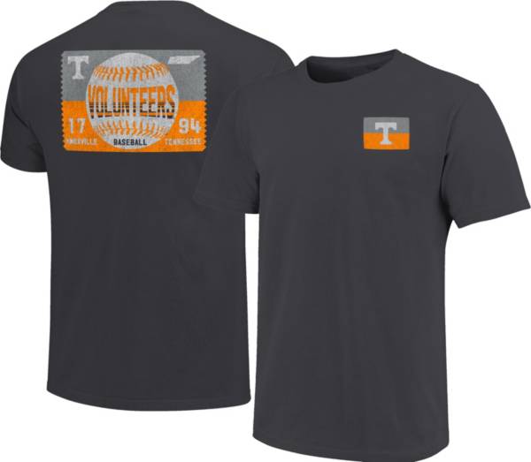 Image One Men's Tennessee Volunteers Grey Baseball Ticket T-Shirt