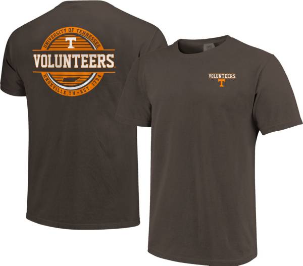 Image One Men's Tennessee Volunteers Grey Striped Stamp T-Shirt