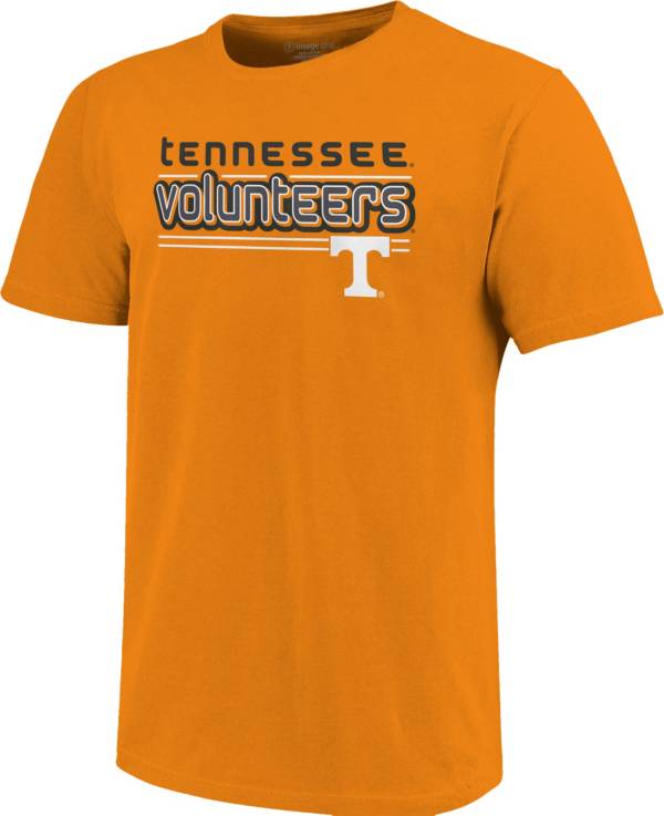 Image One Men's Tennessee Volunteers Tennessee Orange Bubble Letter T-Shirt