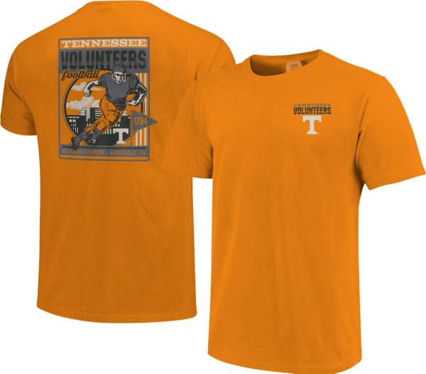 Image One Men's Tennessee Volunteers Tennessee Orange Retro Poster T-Shirt