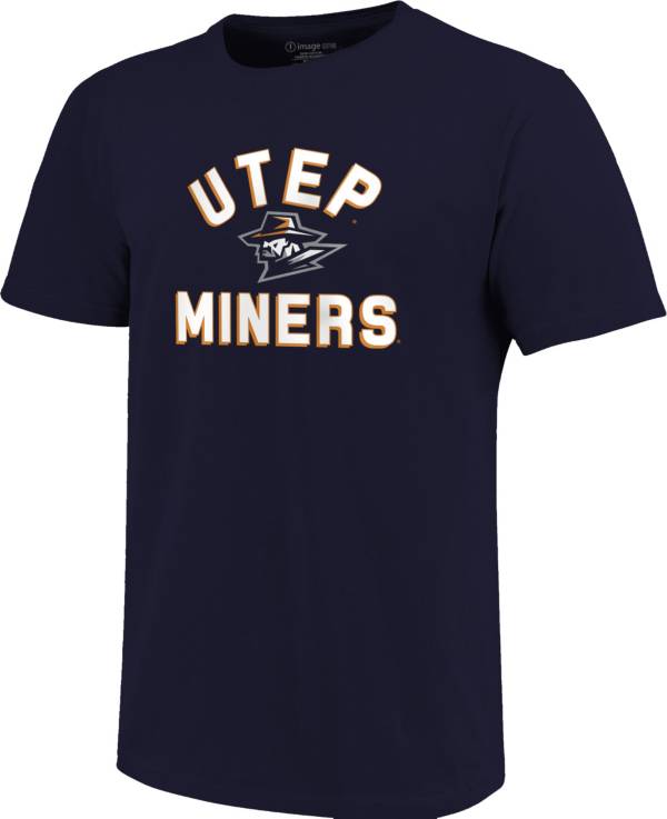 Image One Men's UTEP Miners Navy Retro Stack T-Shirt