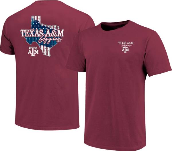 Image One Men's Texas A&M Aggies Maroon Stars N Stripes T-Shirt