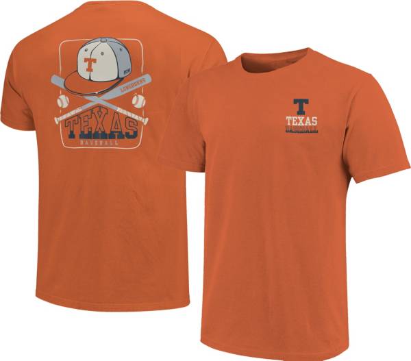 Image One Men's Texas Longhorns Burnt Orange Baseball Cap T-Shirt