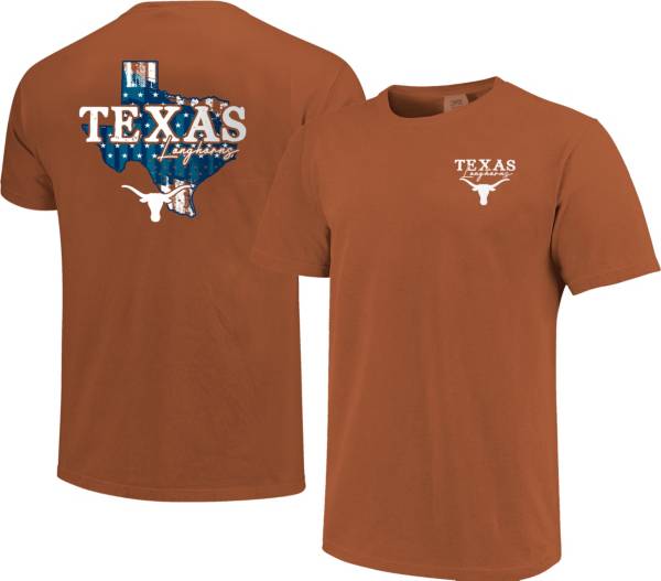 Image One Men's Texas Longhorns Burnt Orange Stars N Stripes T-Shirt