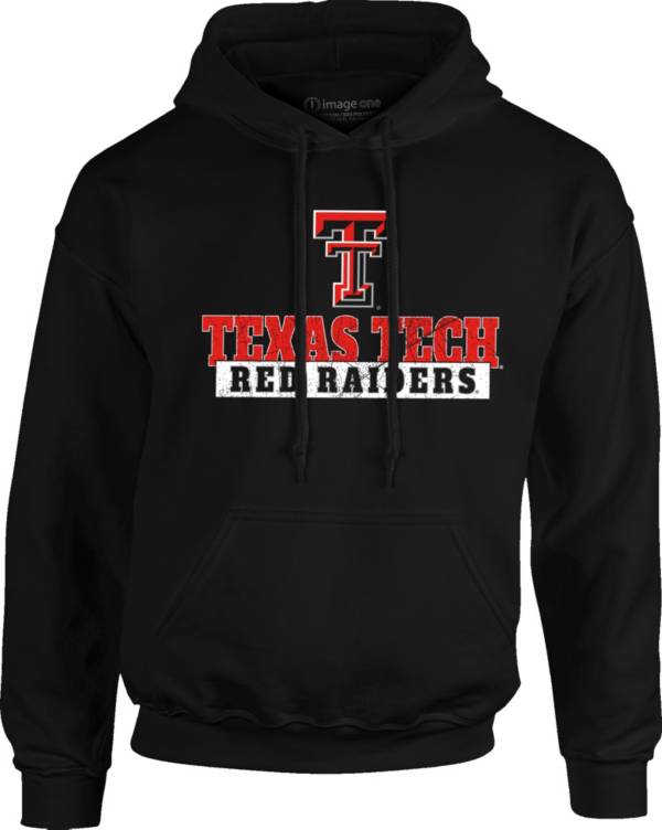 Image One Men's Texas Tech Red Raiders Black School Pride Hoodie