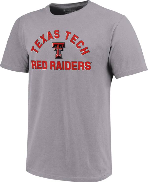 Image One Men's Texas Tech Red Raiders Grey Retro Stack T-Shirt