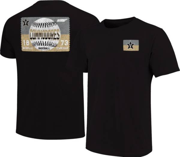 Image One Men's Vanderbilt Commodores Black Baseball Ticket T-Shirt