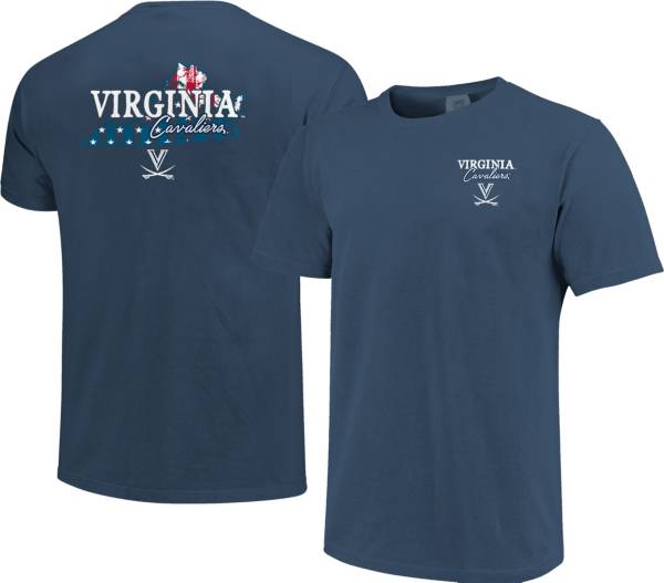 Image One Men's Virginia Cavaliers Blue Stars N Stripes T-Shirt