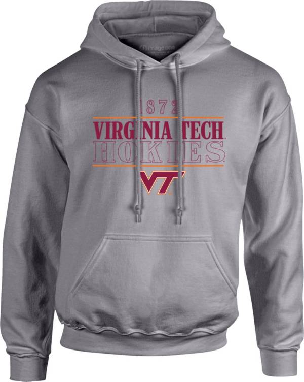 Image One Men's Virginia Tech Hokies Grey University Type Hoodie product image