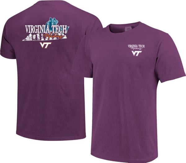 Image One Men's Virginia Tech Hokies Maroon Stars N Stripes T-Shirt