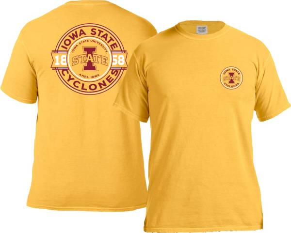 Image One Men's Iowa State Cyclones Gold Rounds T-Shirt product image