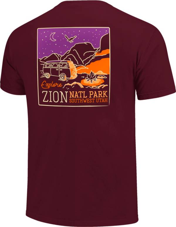 Image One Men's Zion Drawn National Park Graphic T-Shirt