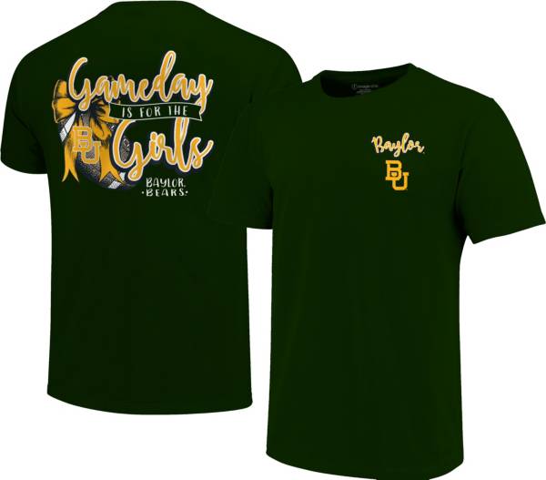 Image One Women's Baylor Bears Green Gameday Bow T-Shirt