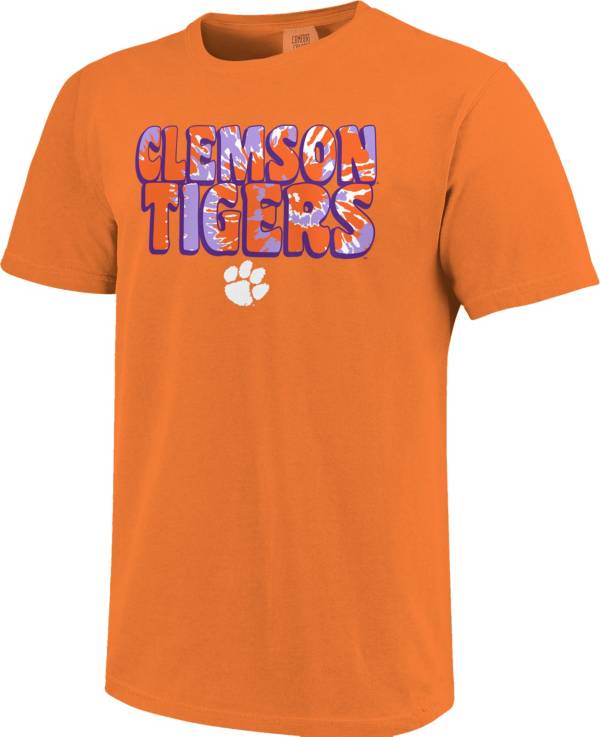 Image One Women's Clemson Tigers Orange Groovy T-Shirt