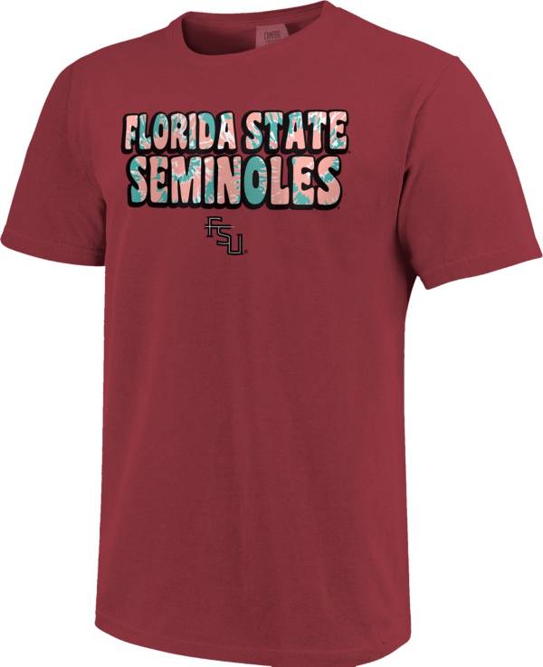 Image One Women's Florida State Seminoles Garnet Groovy T-Shirt