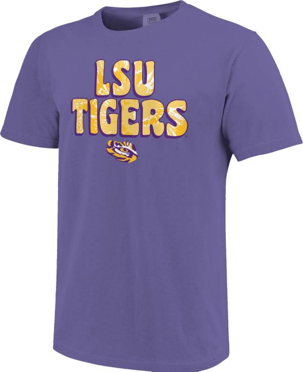 Image One Women's LSU Tigers Purple Groovy T-Shirt