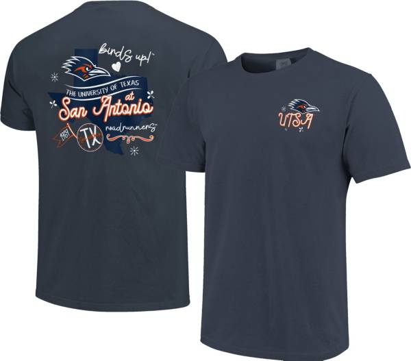 Image One Women's UT San Antonio Roadrunners Denim Doodles T-Shirt