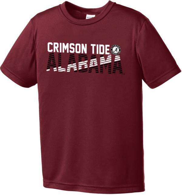 Image One Youth Alabama Crimson Tide Crimson Diagonal Competitor T-Shirt