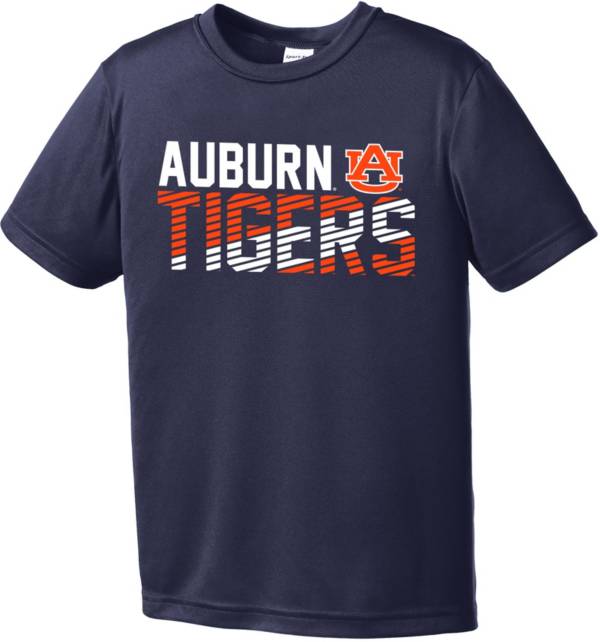 Image One Youth Auburn Tigers Blue Diagonal Competitor T-Shirt