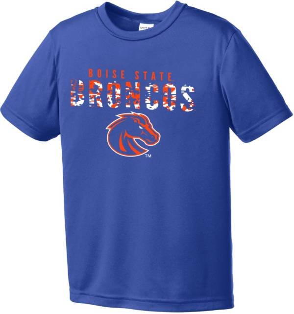 Image One Youth Boise State Broncos Blue Digital Camo Competitor T-Shirt