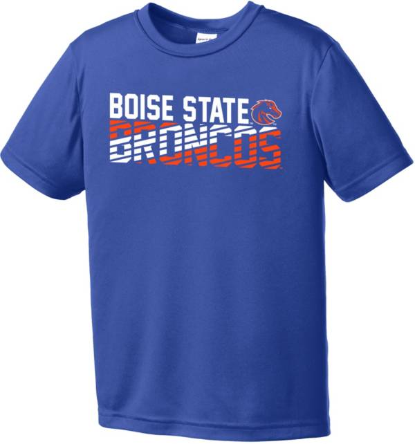 Image One Youth Boise State Broncos Blue Diagonal Competitor T-Shirt