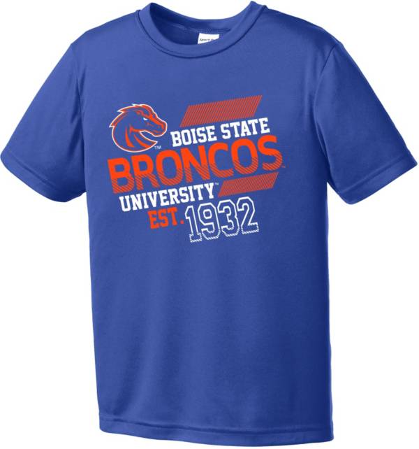 Image One Youth Boise State Broncos Blue Offsides Competitor T-Shirt