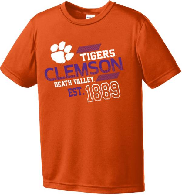 Image One Youth Clemson Tigers Orange Offsides Competitor T-Shirt