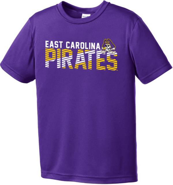 Image One Youth East Carolina Pirates Purple Diagonal Competitor T-Shirt product image