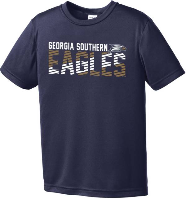 Image One Youth Georgia Southern Eagles Navy Diagonal Competitor T-Shirt product image