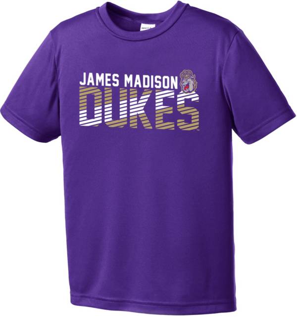 Image One Youth James Madison Dukes Purple Diagonal Competitor T-Shirt product image