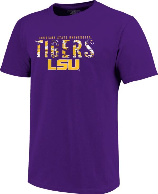 Image One Youth LSU Tigers Purple Digital Camo Competitor T-Shirt