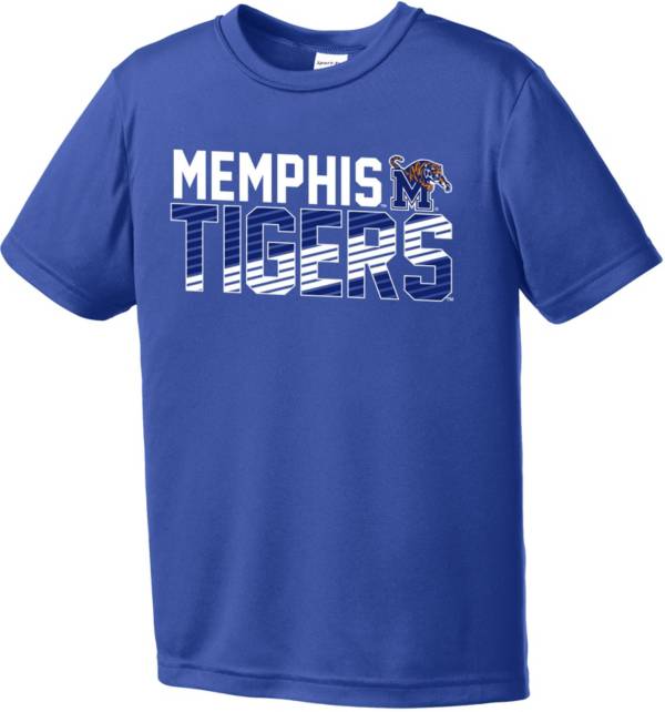 Image One Youth Memphis Tigers Blue Diagonal Competitor T-Shirt product image