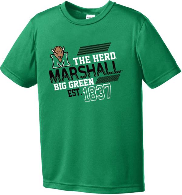 Image One Youth Marshall Thundering Herd Green Offsides Competitor T-Shirt product image