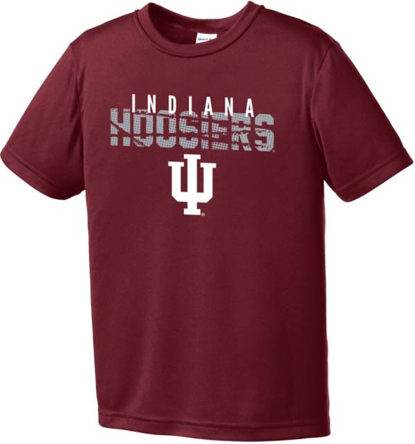 Image One Youth Indiana Hoosiers Crimson Destroyed Competitor T-Shirt