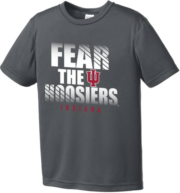 Image One Youth Indiana Hoosiers Grey Fear Competitor T-Shirt