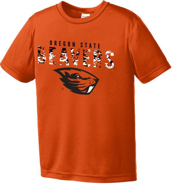 Image One Youth Oregon State Beavers Orange Digital Camo Competitor T-Shirt