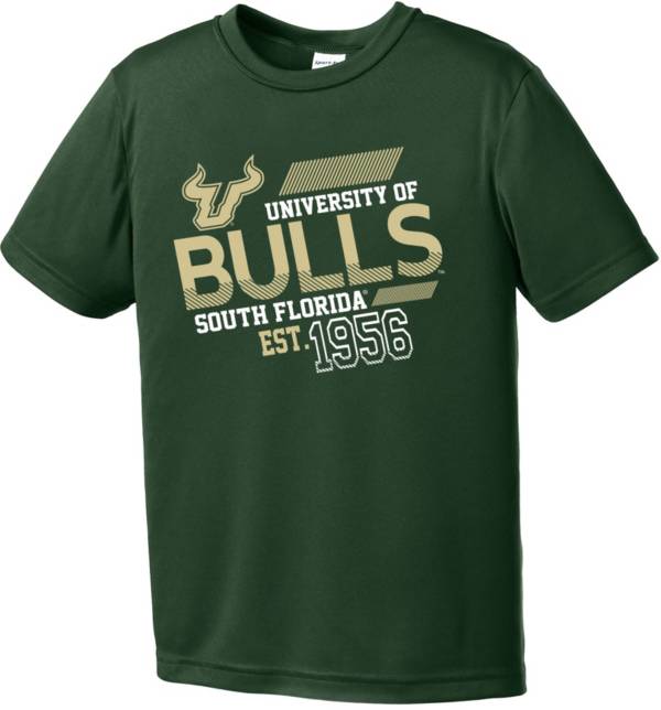 Image One Youth South Florida Bulls Green Offsides Competitor T-Shirt