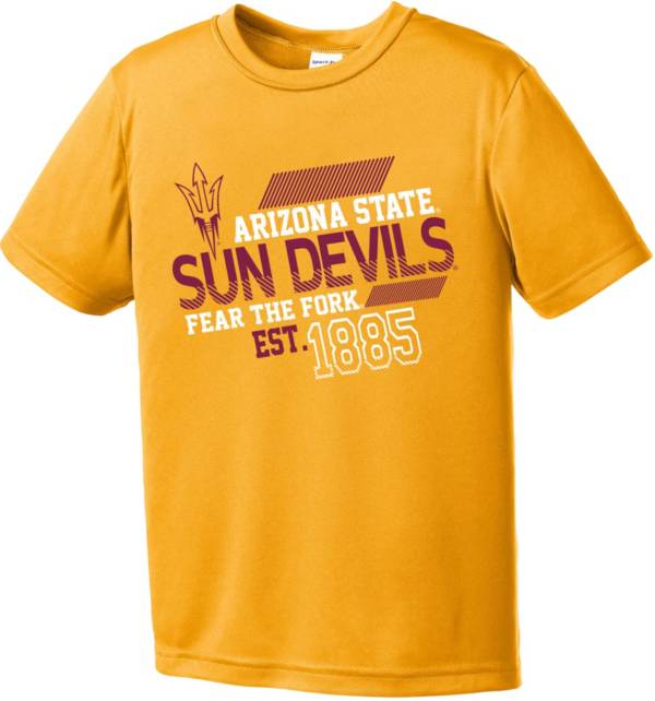 Image One Youth Arizona State Sun Devils Gold Offsides Competitor T-Shirt