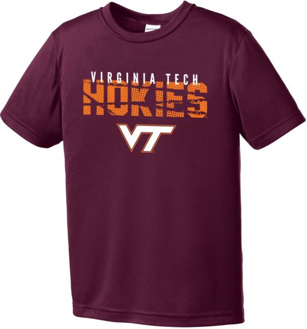 Image One Youth Virginia Tech Hokies Maroon Destroyed Competitor T-Shirt product image