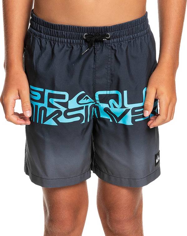 Quiksilver Boys' Wordblock 14” Volley Swim Trunks