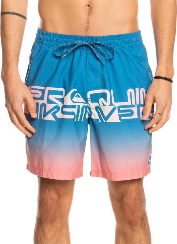 Quiksilver Men's Wordblock 17” Volley Swim Trunks