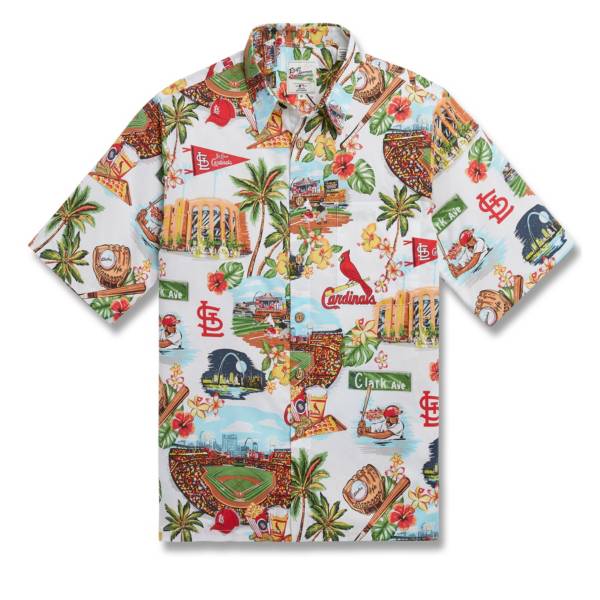 Reyn Spooner Men's St. Louis Cardinals White Scenic Button-Down Shirt product image