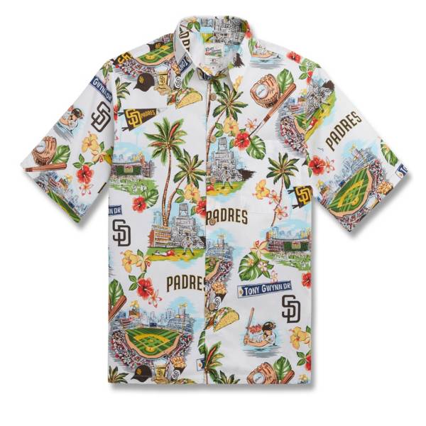 Reyn Spooner Men's San Diego Padres White Scenic Button-Down Shirt product image