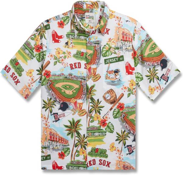Reyn Spooner Men's Boston Red Sox White Scenic Button-Down Shirt product image